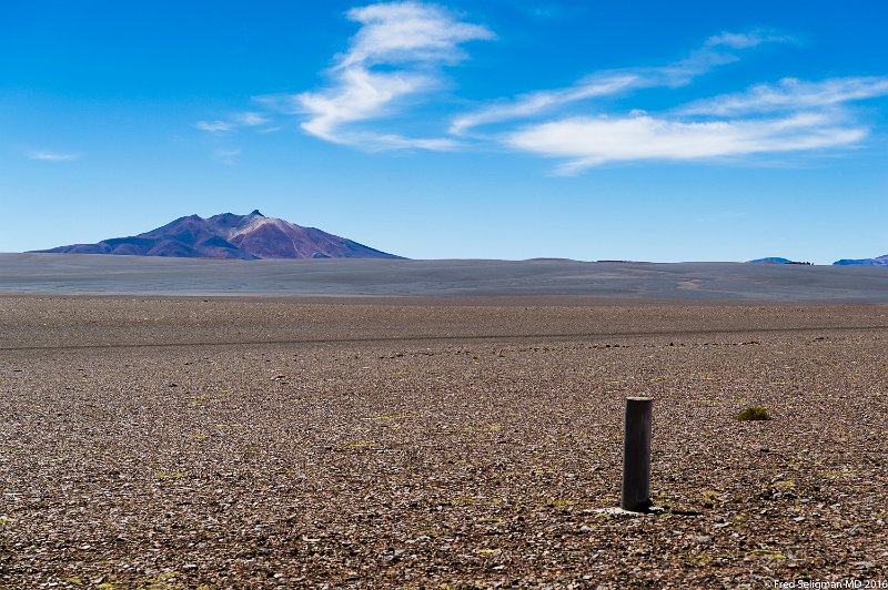 20160330_121238 D3S.jpg - This is a border stake between Chile and Bolivia.  Here there were miles galore of off roading in our 4 wheel drive vehicle.